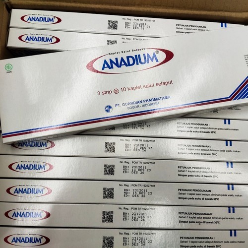ANADIUM Box isi 30 Kaplet-Obat Wasir&Varises-Guardian-Murah-Original