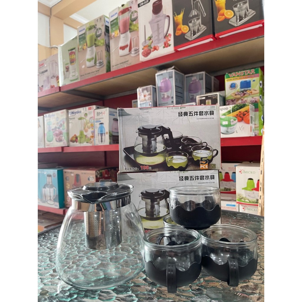 TEAPOT HITAM + SARINGAN G14210