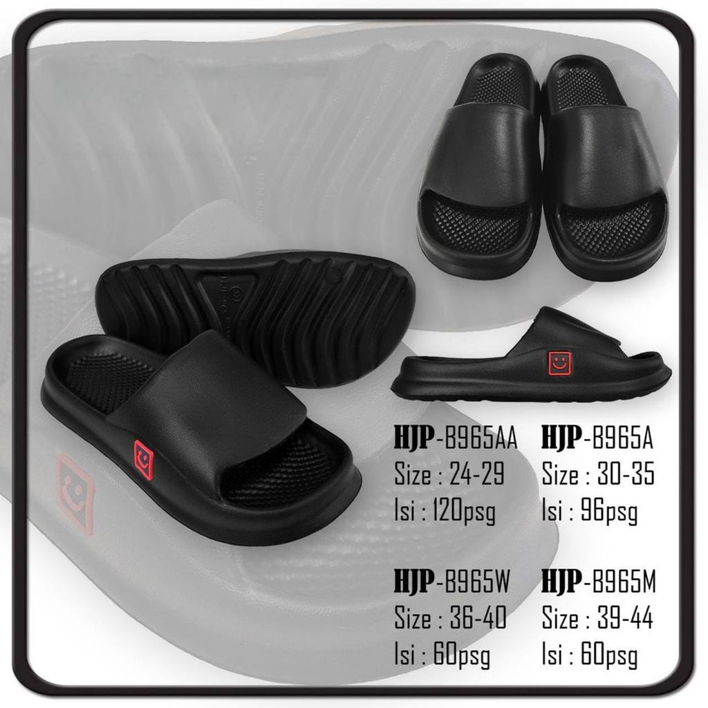 Coozie - Sandal Slide Pria Red Smile EVA Rain-Ready Pick | DryStep Comfort Cepat Kering & Tahan Air 