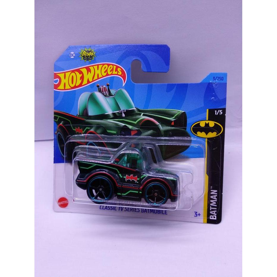 Diecast Hot Wheels CLASSIC TV SERIES BATMOBILE  SHORT CARD USA-F-20 Mainan Skala 1/64