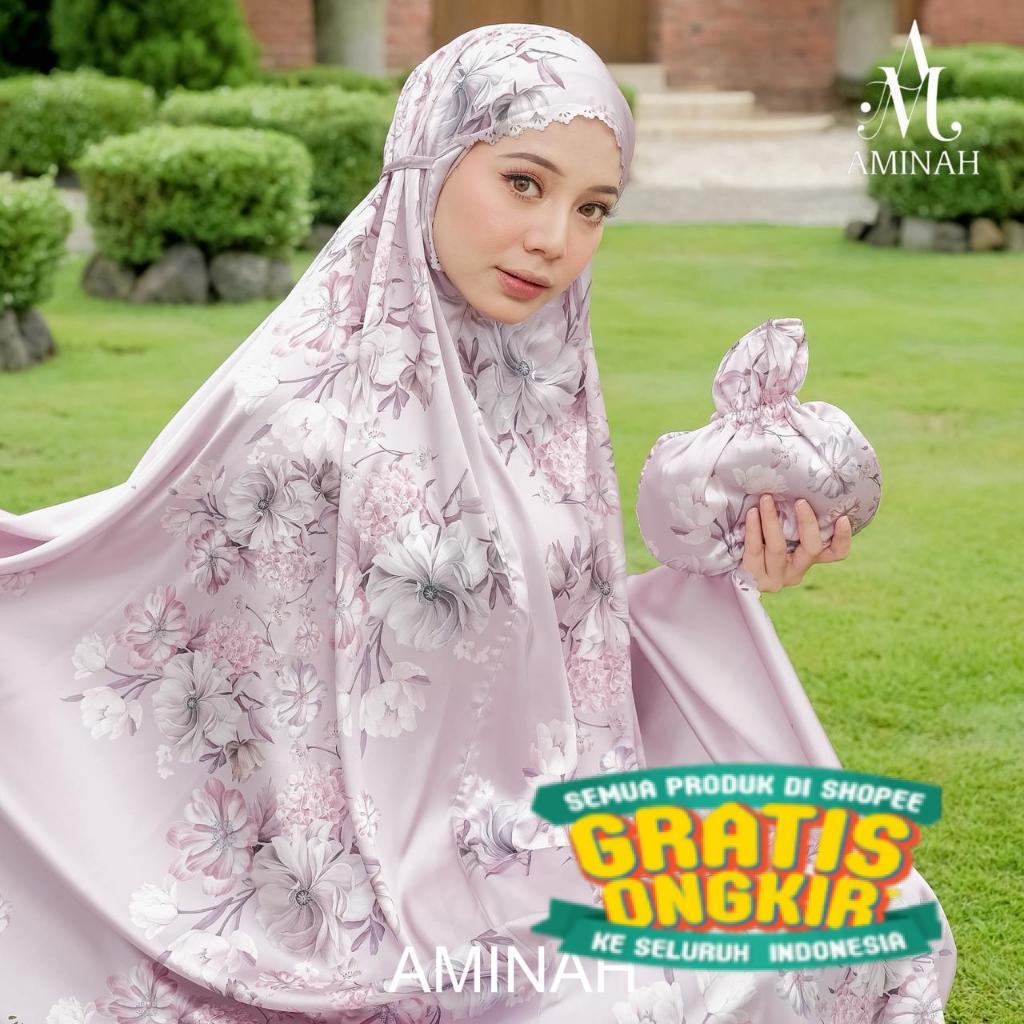AMINAH MUKENA - Mukena Dewasa 2in1 Silk Maysara Series/ moment