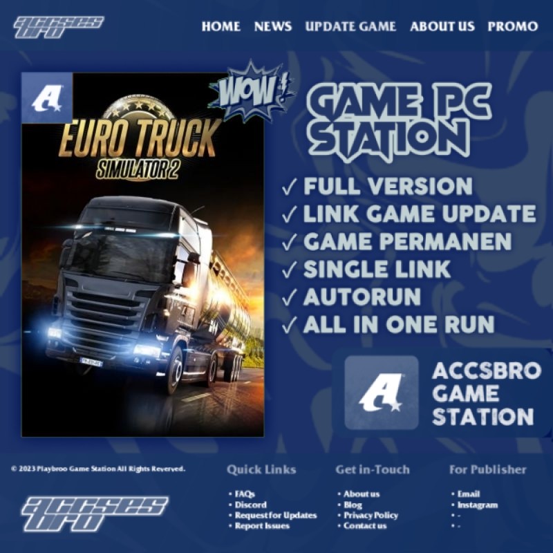 Euro Truck Simulator 2 - Game PC/Laptop Autorun Installer