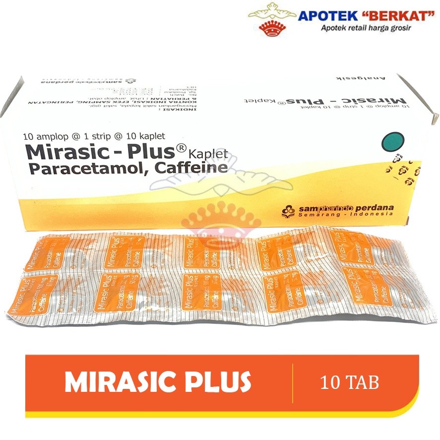 [Obat sakit kepala & demam] Mirasic Plus Tablet (Obat sakit kepala dan demam) / PARACETAMOL