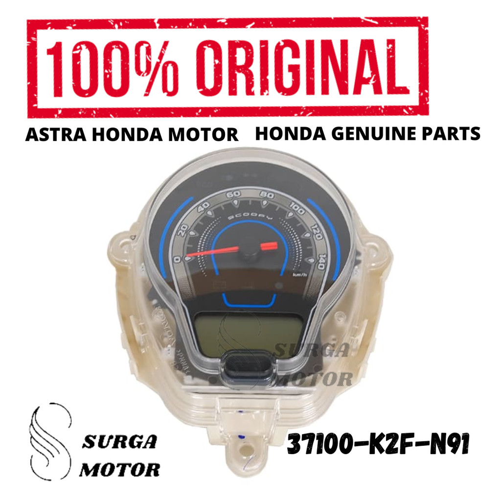 Speedometer Speedo Meter Assy Comb Honda Scoopy eSP K2F Prastige Original AHM 37100-K2F-N91 Spido Sp
