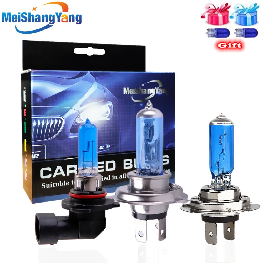 2PCS H1 H3 H4 H11 H7 H8 55W 100W Halogen Headlight Bulb 12V 9005 HB3 9006 HB4 100W Auto Fog Light Wh