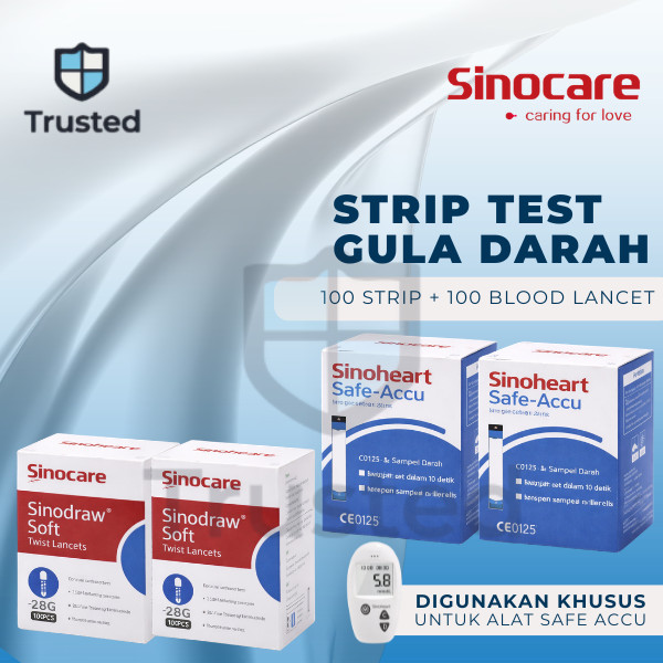 Sinoheart Strip Gula Darah  Strip Gula Darah Stik Gula Sinoheart Accu