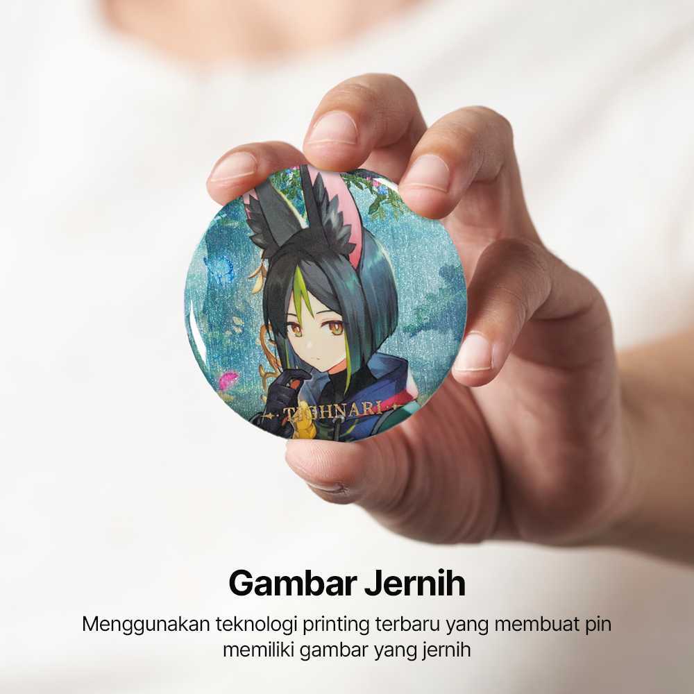 Pin Bros Karakter Genshin Impact Background Theme Can Badge - YZ015