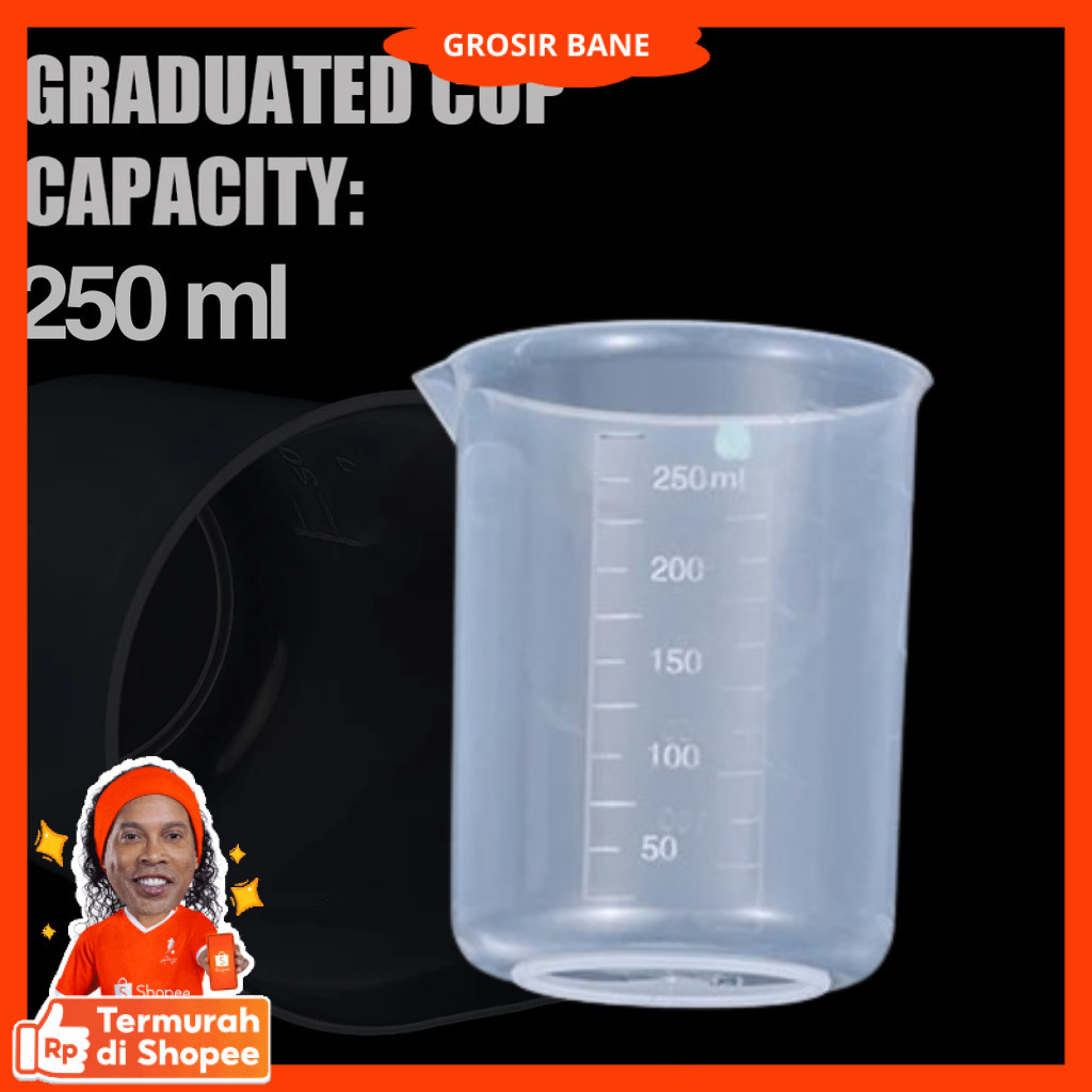BURSON Gelas Ukur Plastik Dapur Laboratorium Measuring Cup - B4