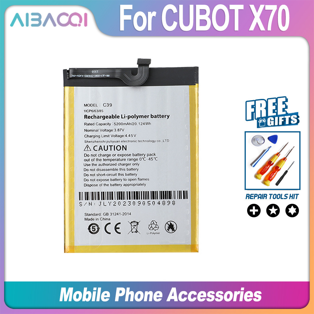 AiBaoQi Original For Cubot X70 KingKong Mini 3 Mobile Phone Battery High Capacity 5200mah 3.87V Repl