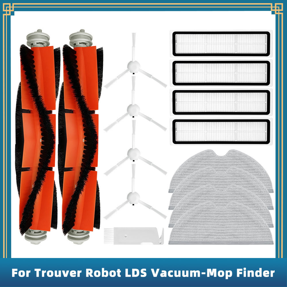 Compatible For Xiaomi Trouver Robot LDS Vacuum-Mop Finder Replacement Parts Accessories Main Side Br