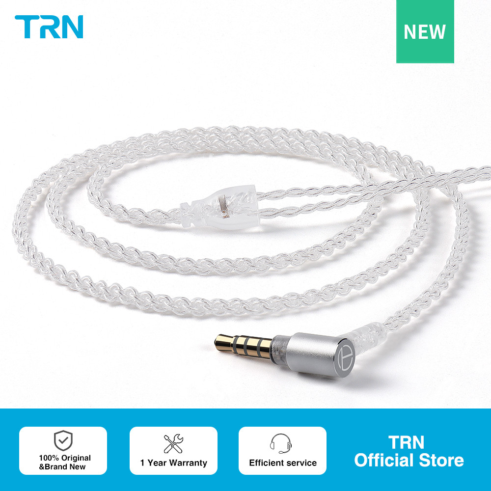 TRN A7 Cable Silver Plated Cable HIFI Earphone MMCX/2Pin Connector Use For TRN V10/V20/V60 V90 TRN V
