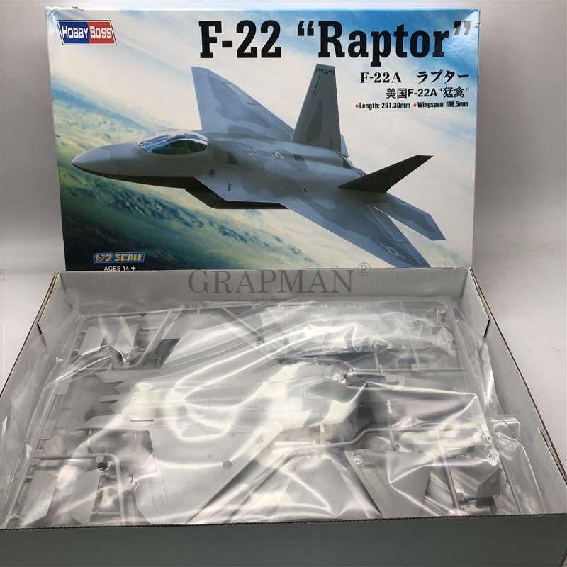 1/72 F-22A Raptor Stealth Fighter American Advanced F22 Assembly Airplane Buig Model Kits