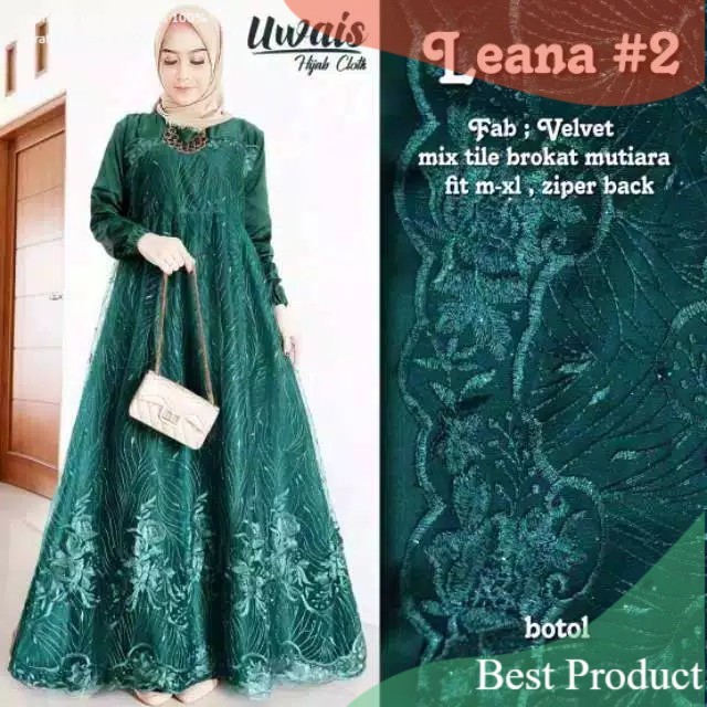 Baju gamis malaysia 2021 gamis melayu renda gamis polos / Gamis ceruty terbaru aplikasi renda ALEISY