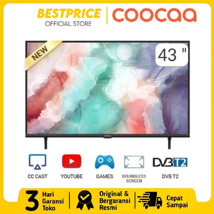 TV COOCAA 43 INCH 43CTD4000 SMART TV 43 INCH SMART TV 43 " COOCAA SMART DIGITAL TV COOLITA OS TV COO