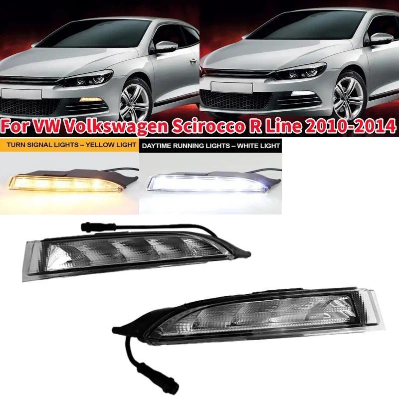 Lampu LED Siang Hari, Lampu Kabut, Lampu Sein untuk VW Volkswagen Scirocco R Line 2010-2014