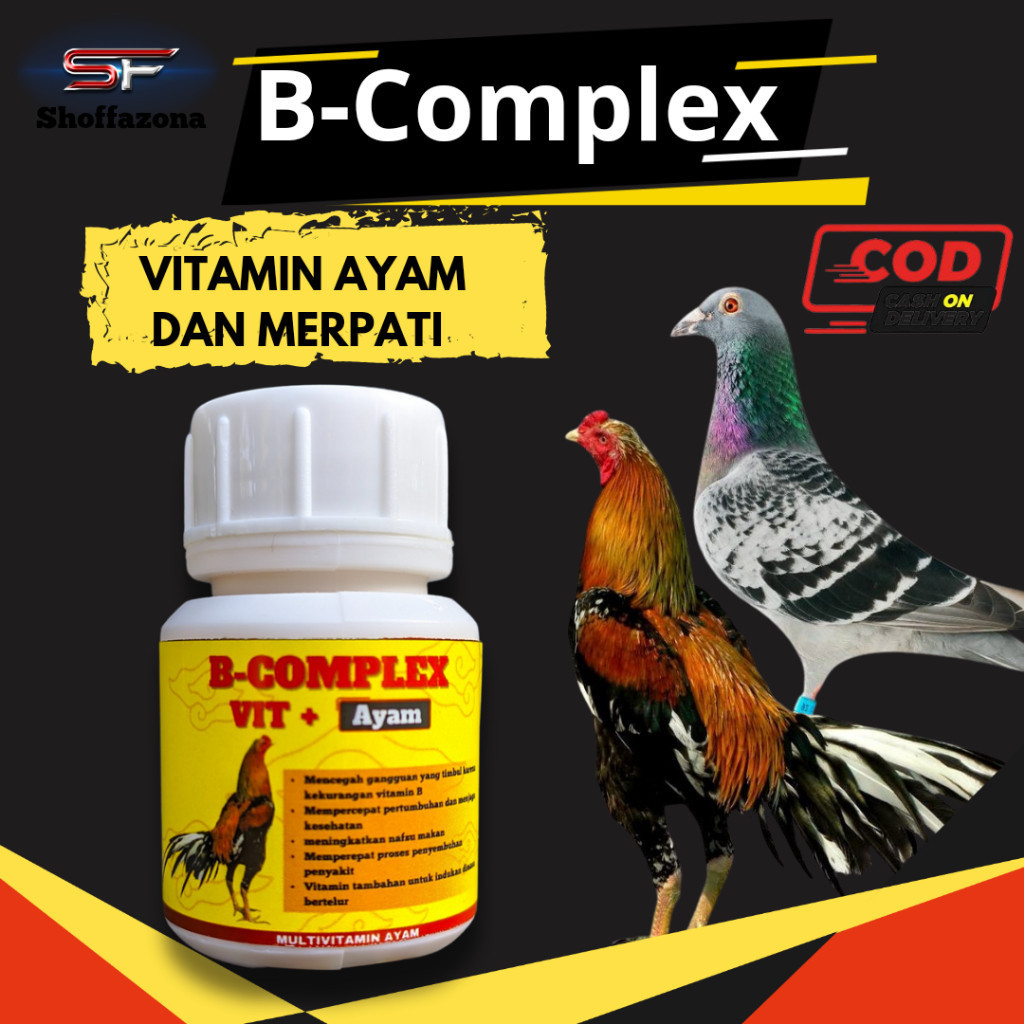 GM - B-Complex Vitamin Merpati dan Ayam Menjaga Nafsu Makan Unggas 10 kapsul