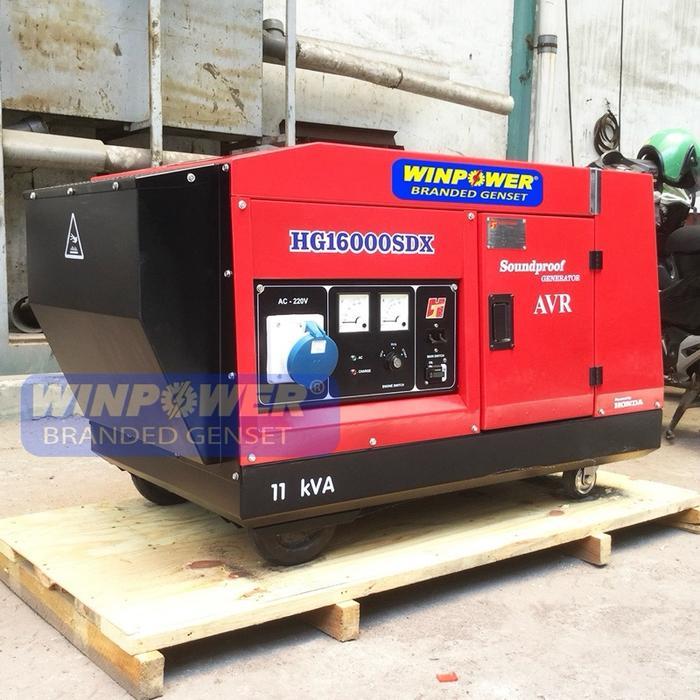Genset Honda 10 KVA 1 Phase Silent Generator Mecc Alte 11 KVA 10000 Watt