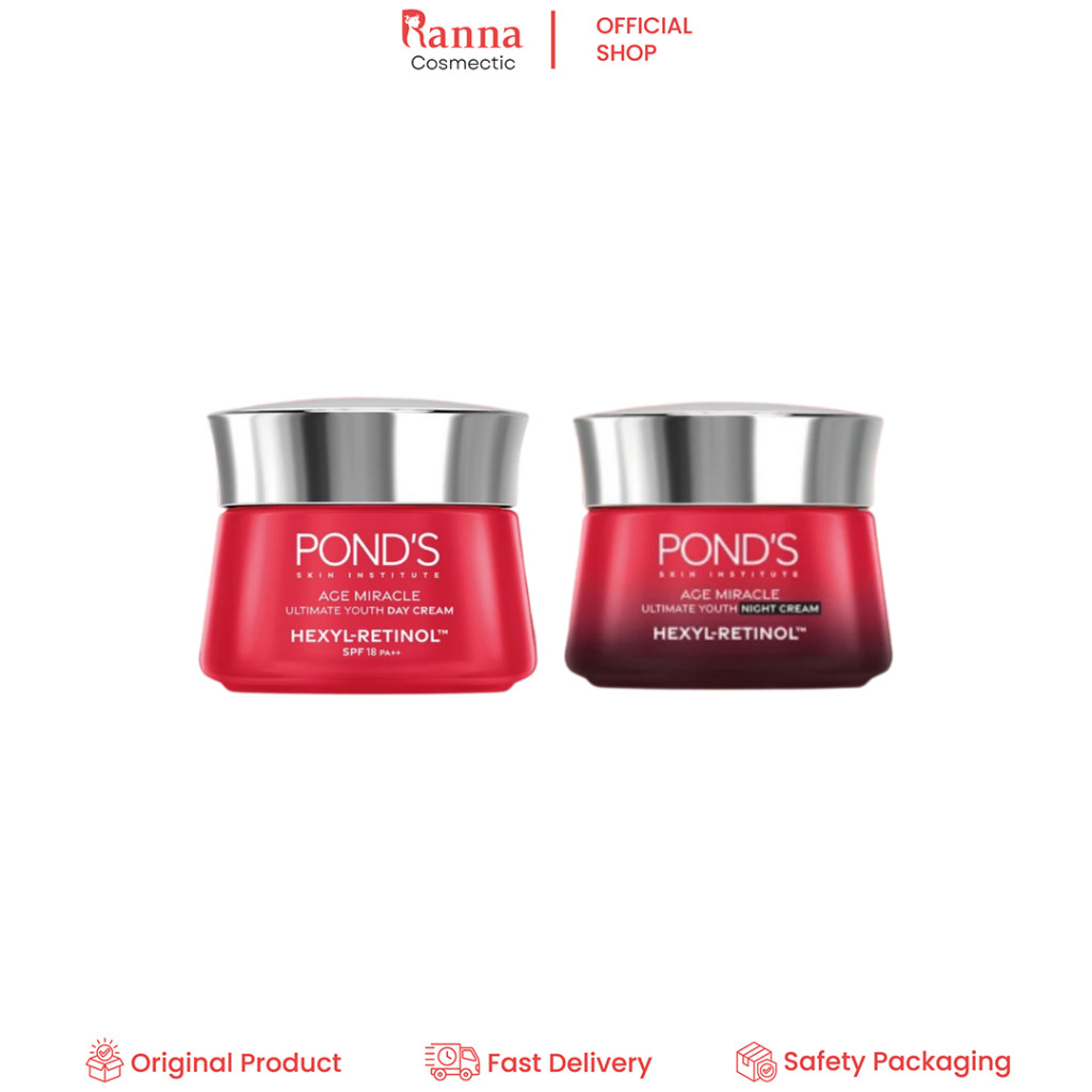 PONDS AGE MIRACLE HEXYL RETINOL CREAM 20GR | DAY NIGHT CREAM | MENCERAHKAN KULIT DALAM 7 HARI DENGAN