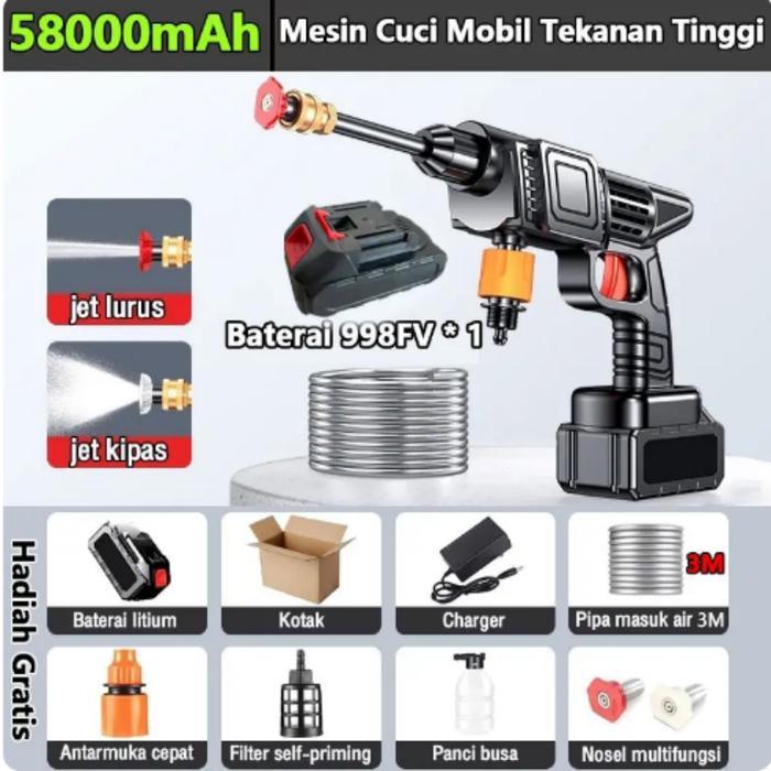 Mesin Cuci Mobil Jet Cleaner Mesin Cuci Mobil dan Motor Mini Portable Termurahm semprotan cuci motor
