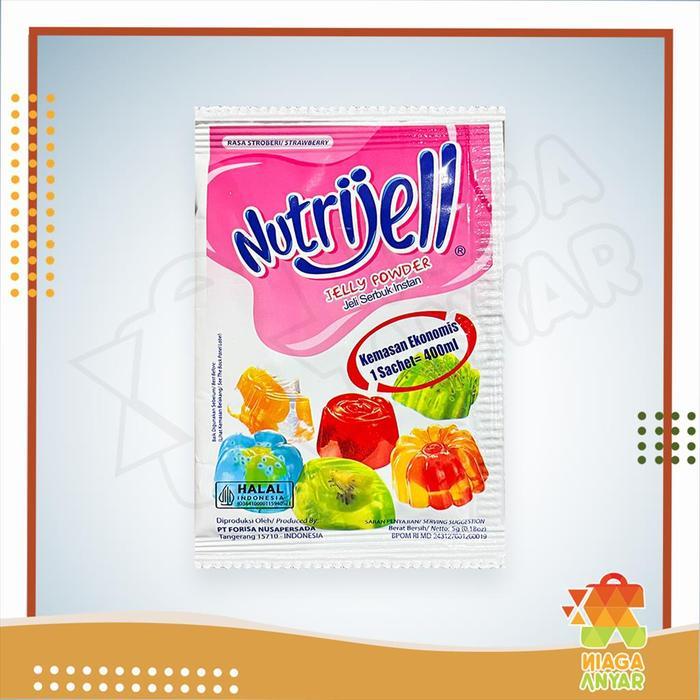 NA Nutrijell Ekonomis Jelly Powder / Nutrijel Jely Rasa Coklat Buah Kelapa Muda / Tepung Serbuk Bubu