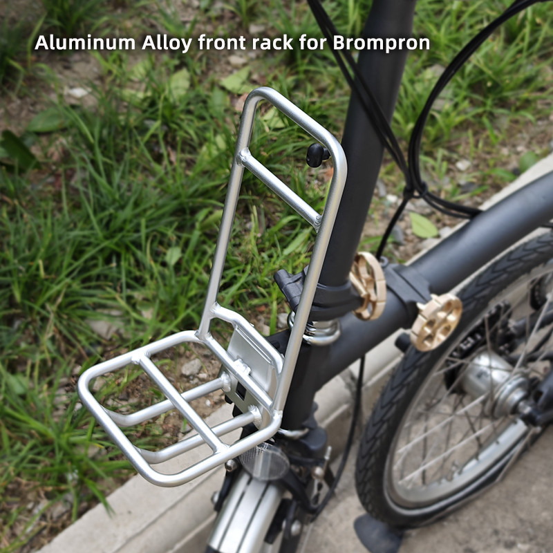 Rak Depan Lipat Blike untuk Sepeda Brompton Super Ringan untuk aksesoris sepeda Brompton dari bahan 