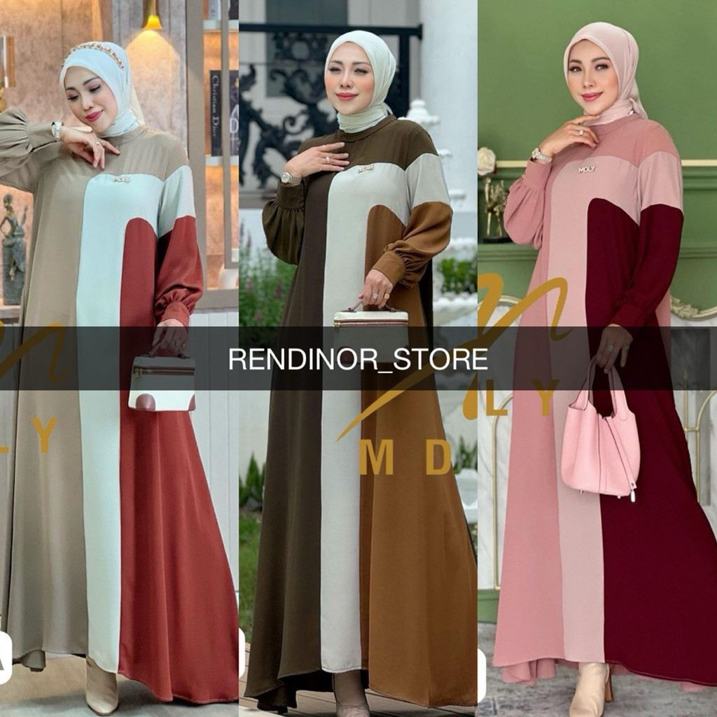 MDLY MAEZEN GAMIS DRESS MDLY ORIGINAL SIAP KIRIM