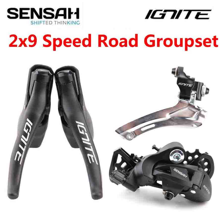 SENSAH IGNITE Road Bike Shifter 2x9 Speed Rear Derailleur Front Derailleur R7000 Tiagra Sora Sensah 