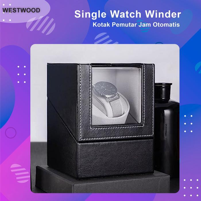 BOXWORLD Watch Winder Automatic Watch Pemutar Jam Tangan Otomatis WatchWinder 1 Slot
