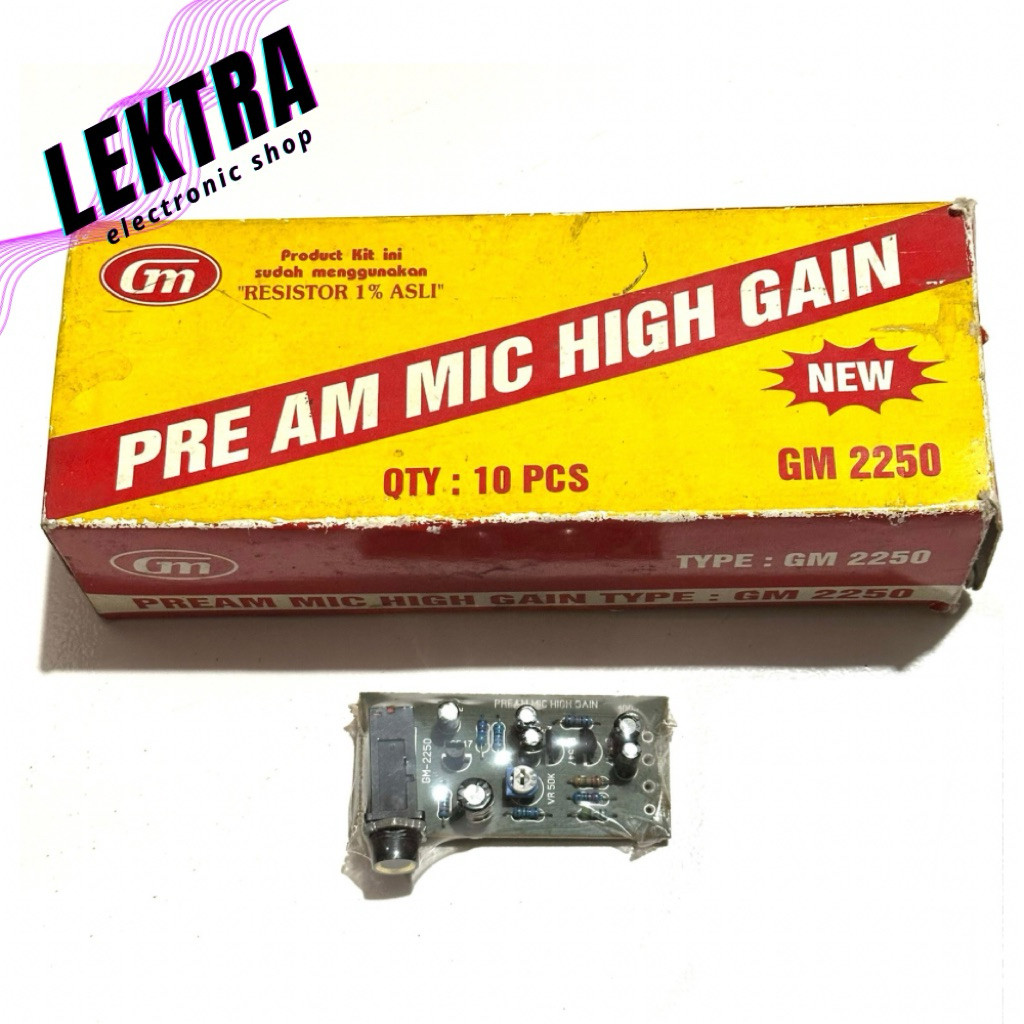 Kit GM 2250 /1 BIJI Preamp Mic High Gain Pre Am Amp GM2250