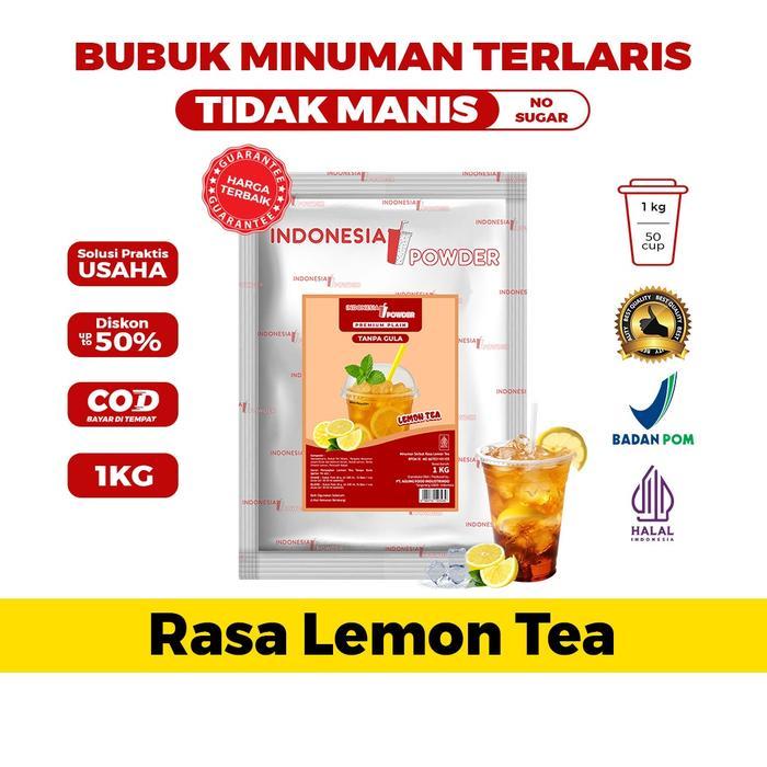 =NEW= Promo Best New Arrival Day [TANPA GULA] Bubuk Minuman Tanpa Gula Rasa Lemon Tea 1 KG Halal BPO