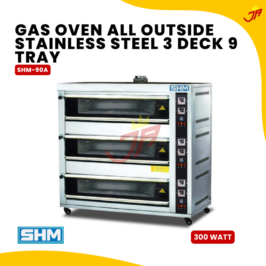 SHM Gas Deck Oven SHM-90A 3 Deck 9 Loyang SHM-90A