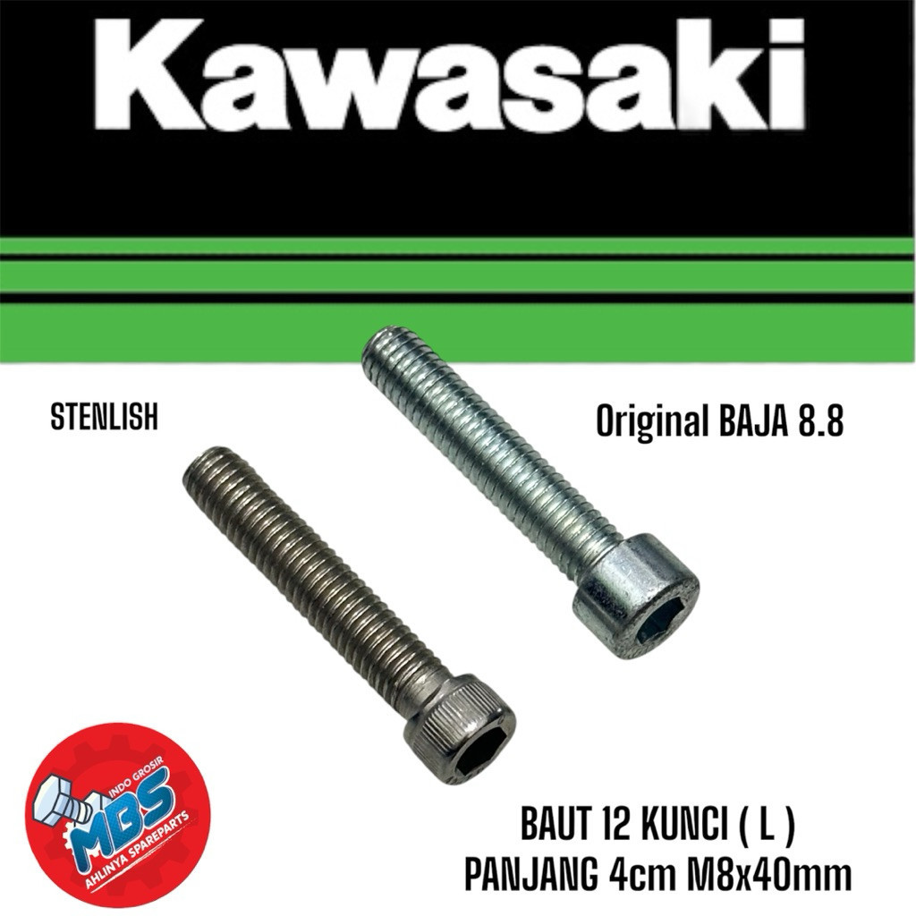 TERLARIS Baut Pengunci Bottom Pengunci Shock Depan Ninja RR R SS KGP ORI