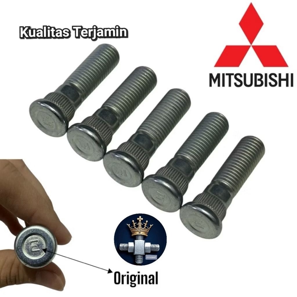 Baut Roda Mobil L300, triton, L200, strada, L038 Original Panjang 5,5Cm