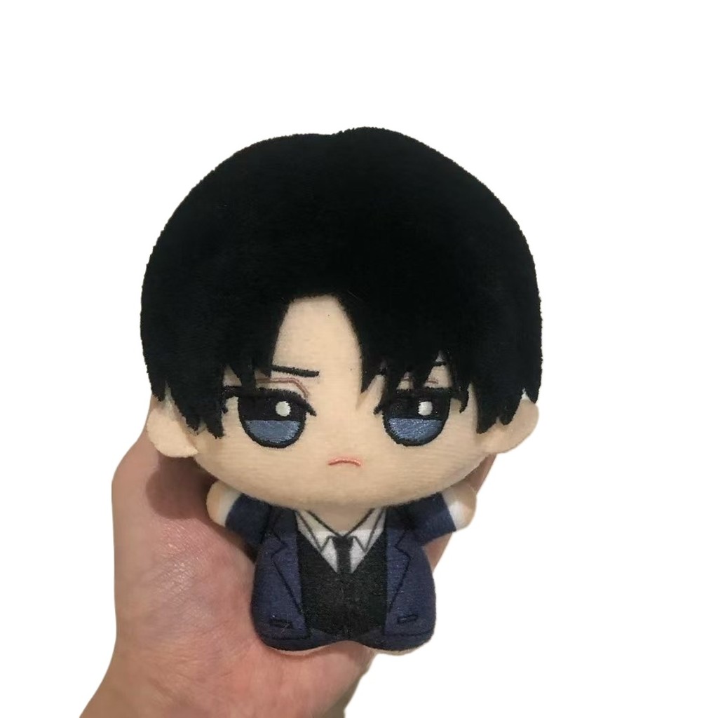 10cm Anime Levi Ackerman Cosplay Plush Doll Pendant Attack On Titan Eren Stuffed Toy Birthday Gift