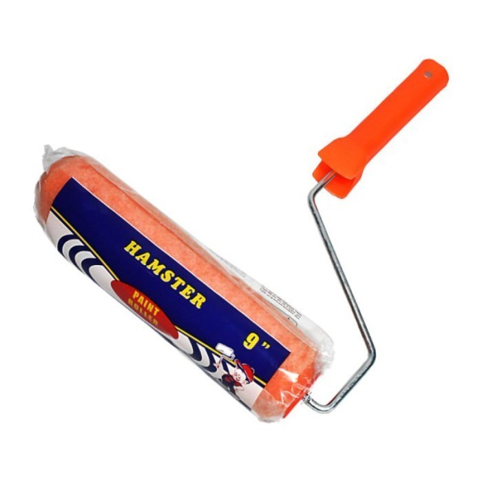 kuas roll 9inch rolan cat tembok 9 inch bulu bisa ganti kuas rol cat hamster