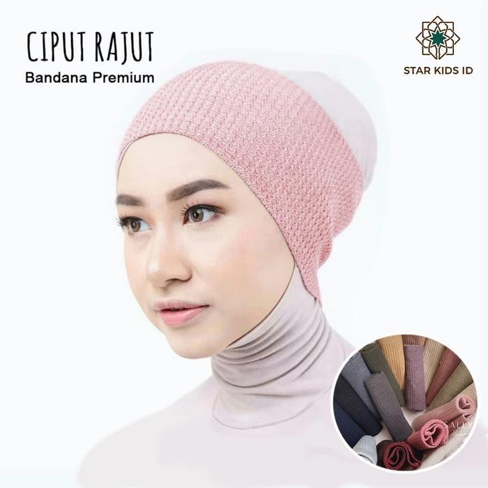 Ciput Rajut Inner Bandana Polos Premium Inner Hijab Premium Daleman Jilbab Alas kerudung Anti Pusing