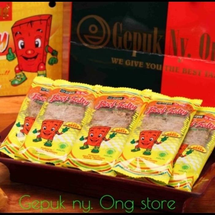 Gepuk Ny Ong rasa beef salty ( pengiriman ke luar kota )