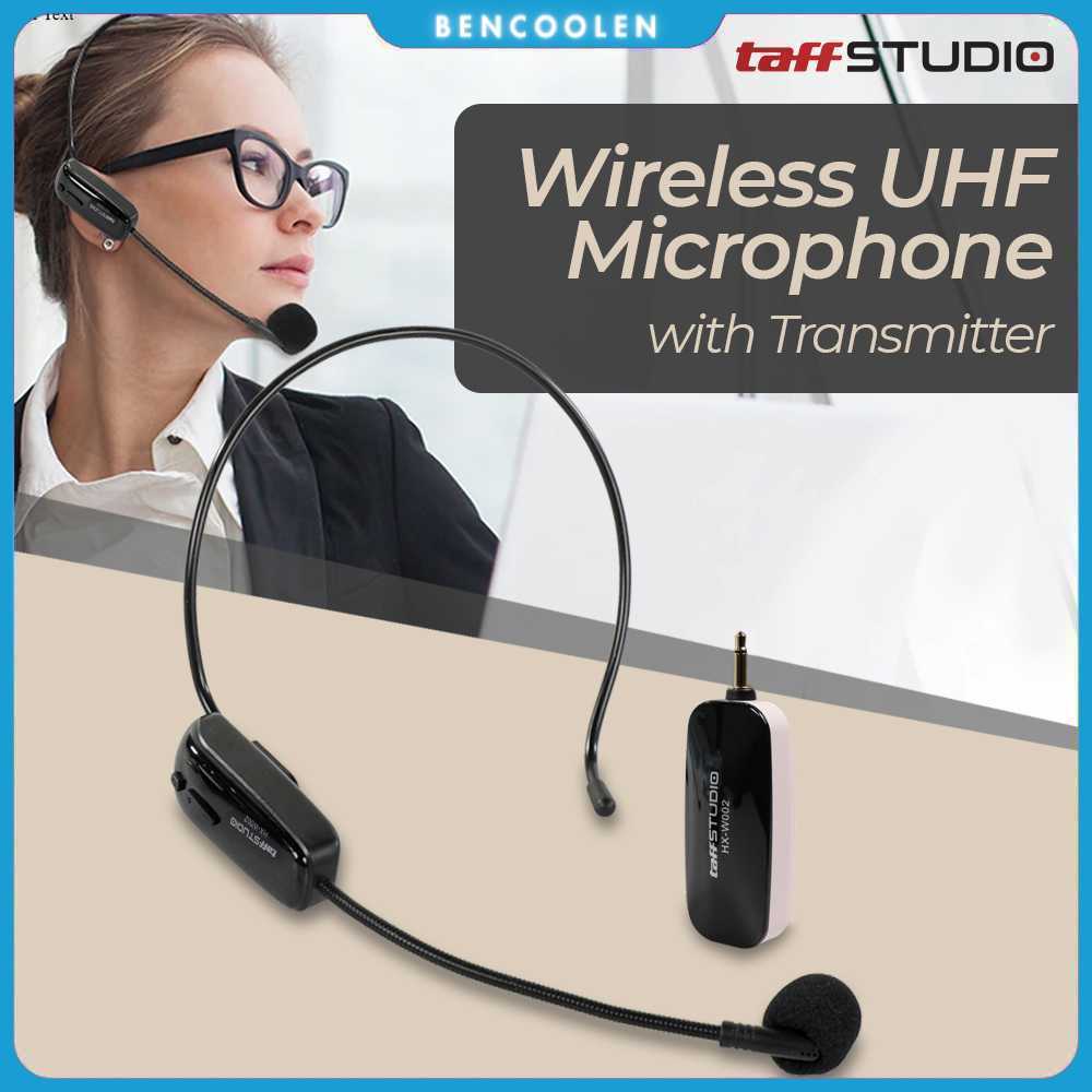 TaffSTUDIO Wireless Microphone UHF Call Center with Transmitter - HX-W002