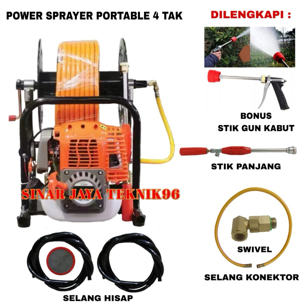 Mesin Sprayer Portabel 4 Tak Mesin Semprot, Steam Multifungsi