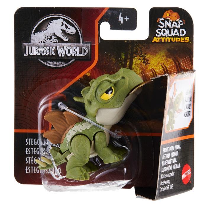 Mattel Jurassic World Snap Squad Attitudes Original - Baby T-Rex - Stego