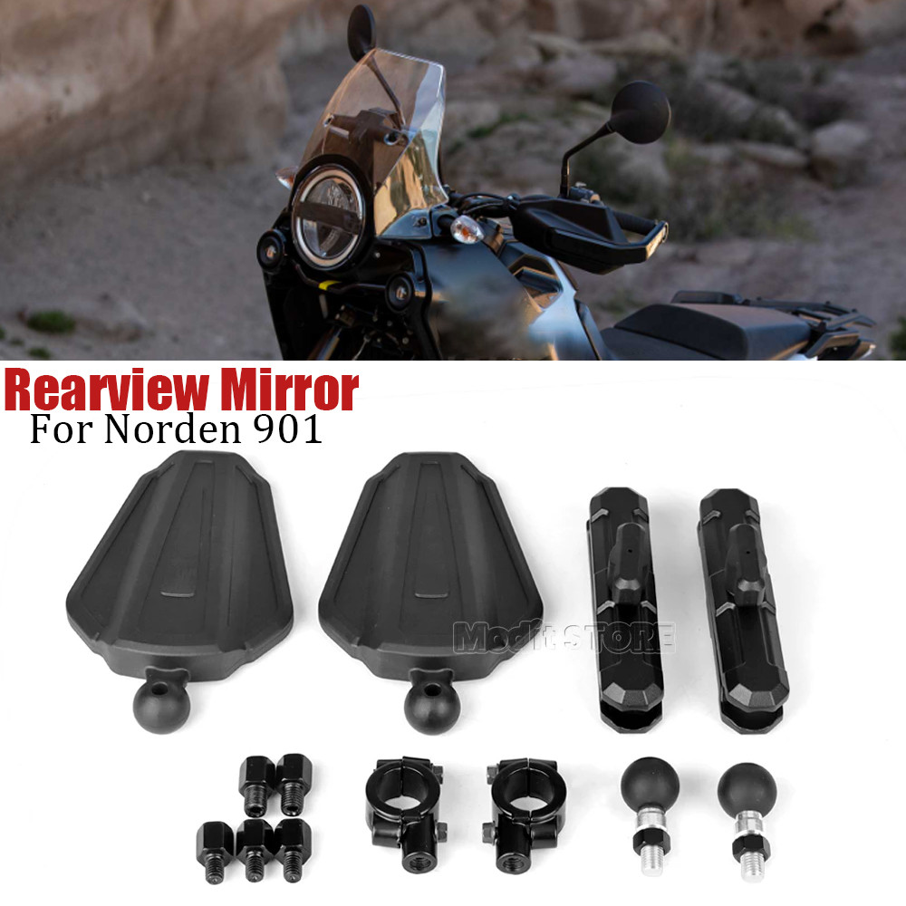 For Husqvarna Norden 901 norden901 NORDEN 901 Motorcycle Rearview Mirror Adventure ADV Foldable Mirr