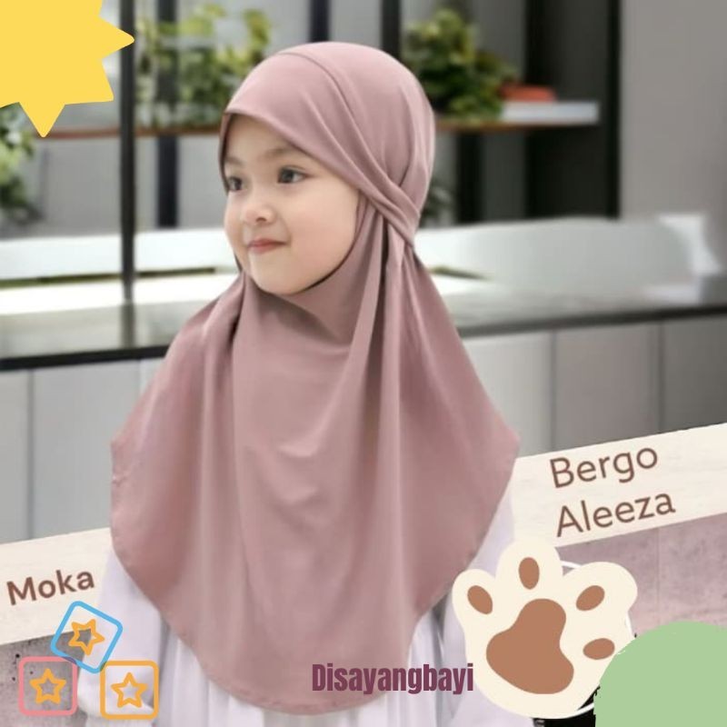 JILBAB BERGO ANAK TALI MALAY 4-10 TAHUN