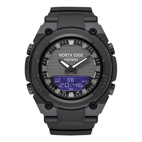 NORTH EDGE FORTRESS Jam Tangan Pria Analog Digital Outdoor Stopwatch World Time 33 Zona Alarm LED Ba