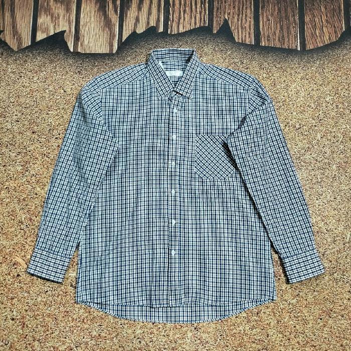 kemeja panjang pria formal casual VACCI kemeja pria motif kotak kotak murah bagus size M fit L