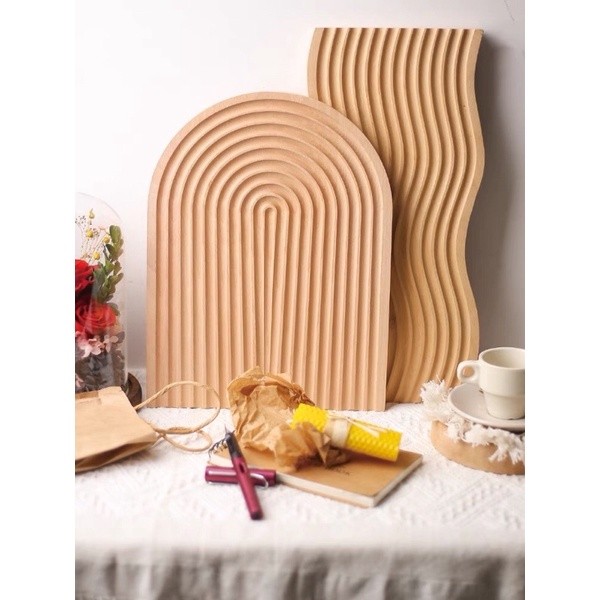 Tray Kayu Estetik / Nampan Kayu