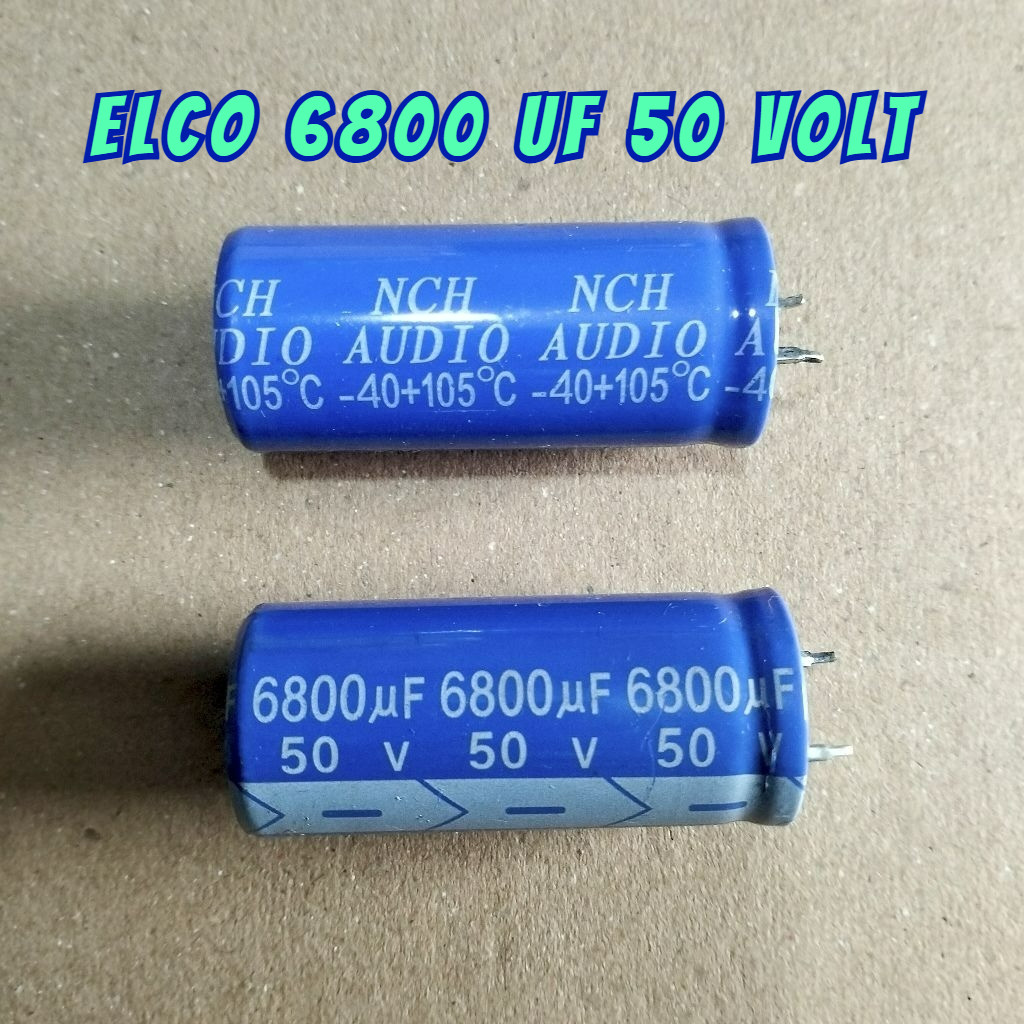 Kapasitor Elko 6800 uf 50 Volt Capacitor Elco 6800uf 50V NCH Audio