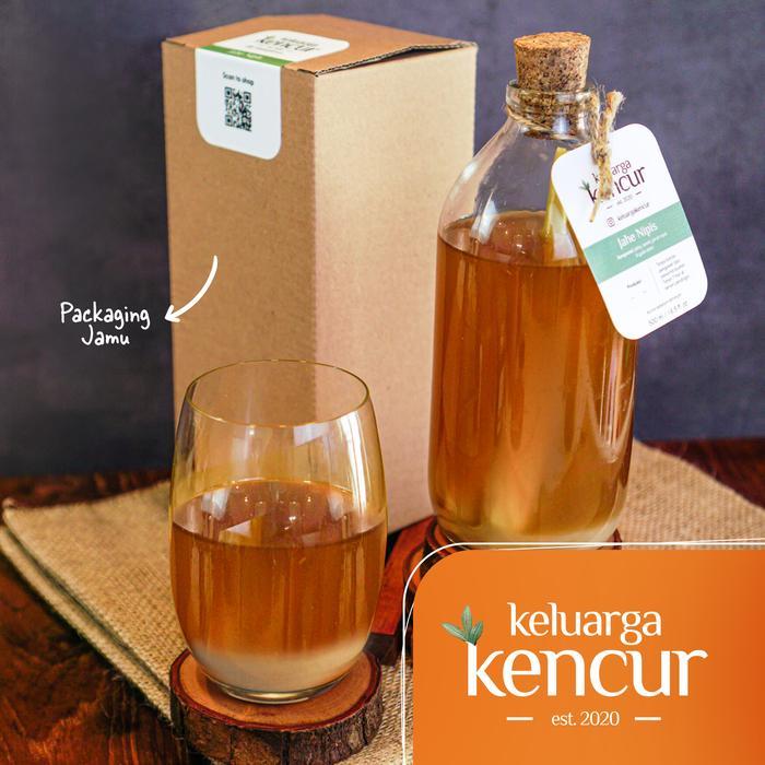Jamu Jahe Nipis Sereh Keluarga Kencur botol kaca 500ml - Normal sugar