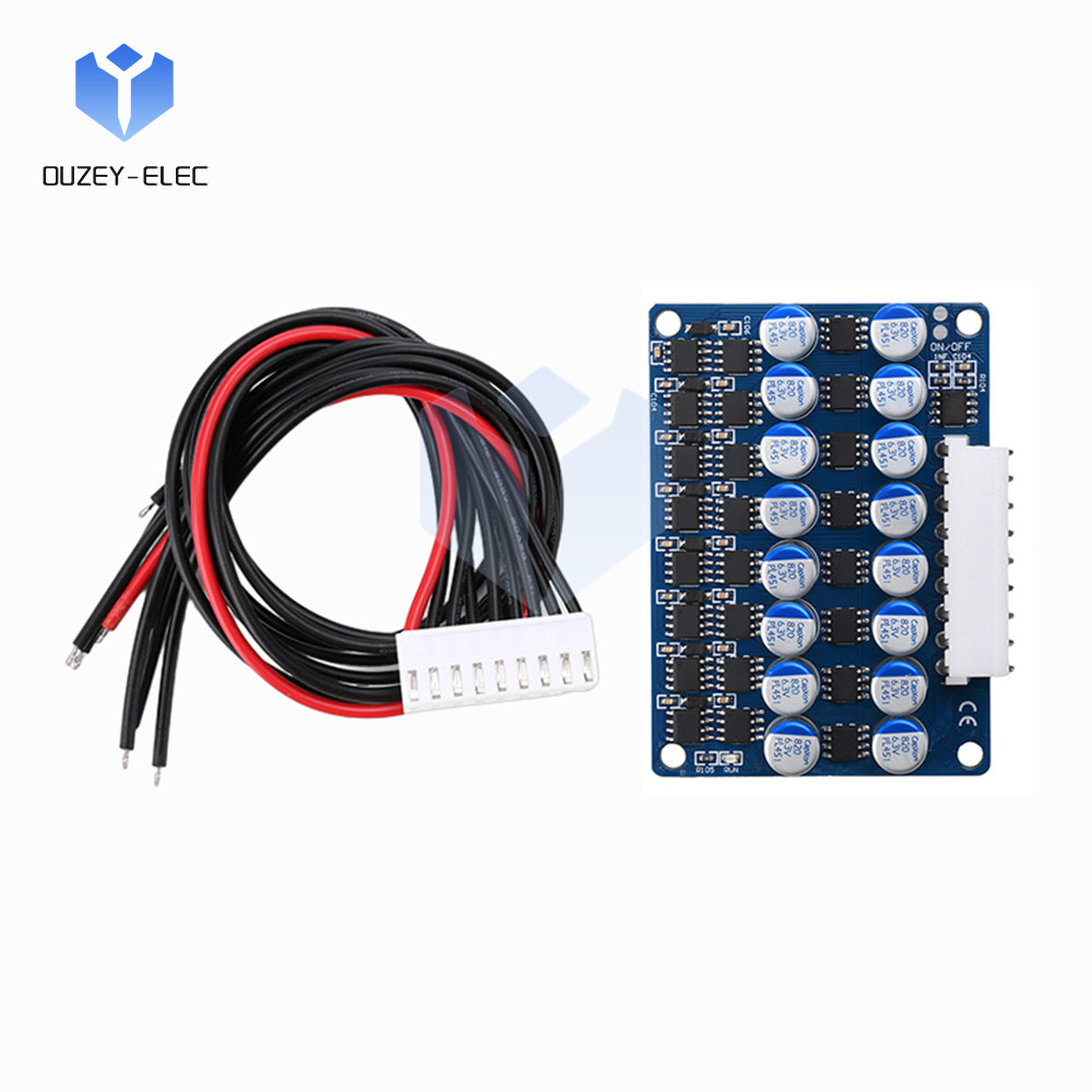 4S 6S 8S 3A Lithium Battery Active Equalizer Module 0.01V High Precision Power Battery Equalizer for