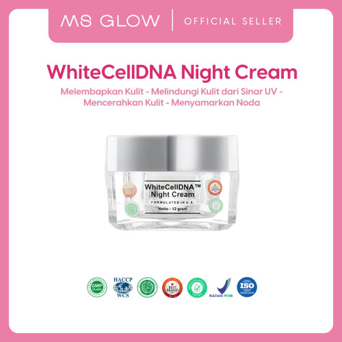 MS Glow DNA Night Cream | Krim Malam White Cell DNA WCD Terbaru