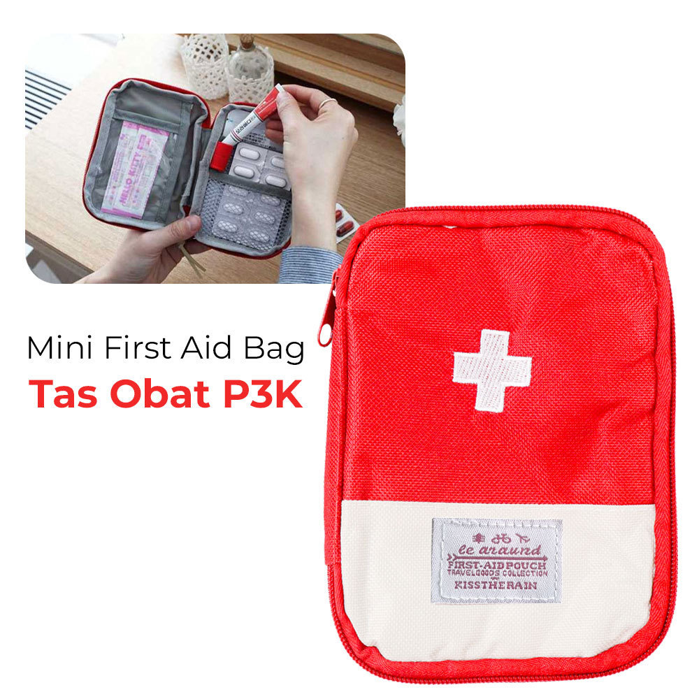 Tempat Obat P3K Kain - Tas Medis Kecil untuk Kotak Darurat

